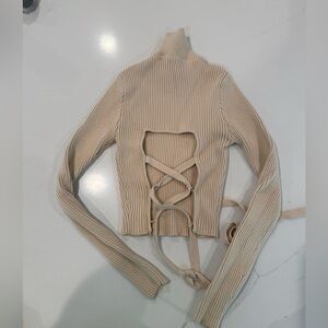 Zara Open Back Sweater